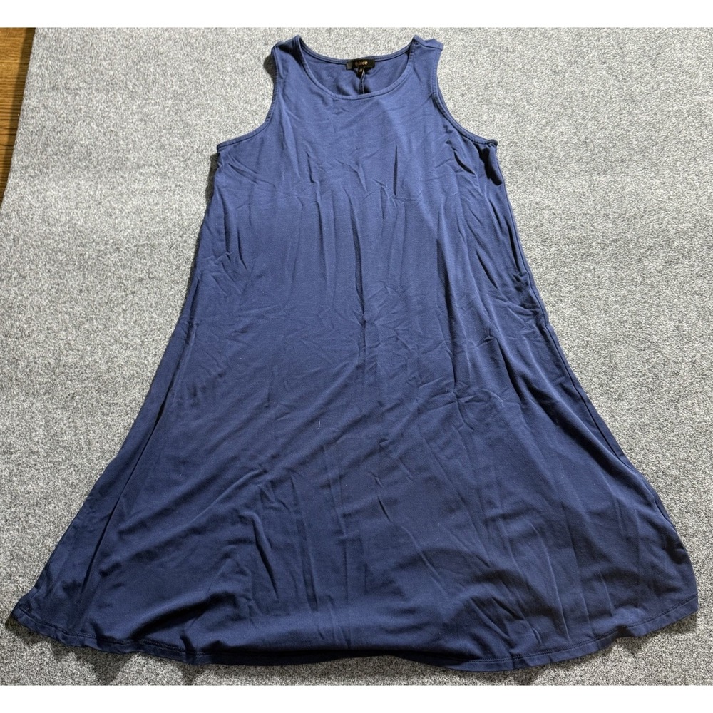 Quince Women Tencel Jersey Mini Swing Dress Baby Blue Size‎ Medium Stretch